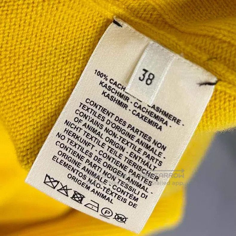 Hermes Hermes Bright yellow cashmere long cardigan jacket Size XS / US 0-2 / IT 36-38 - 5 Thumbnail