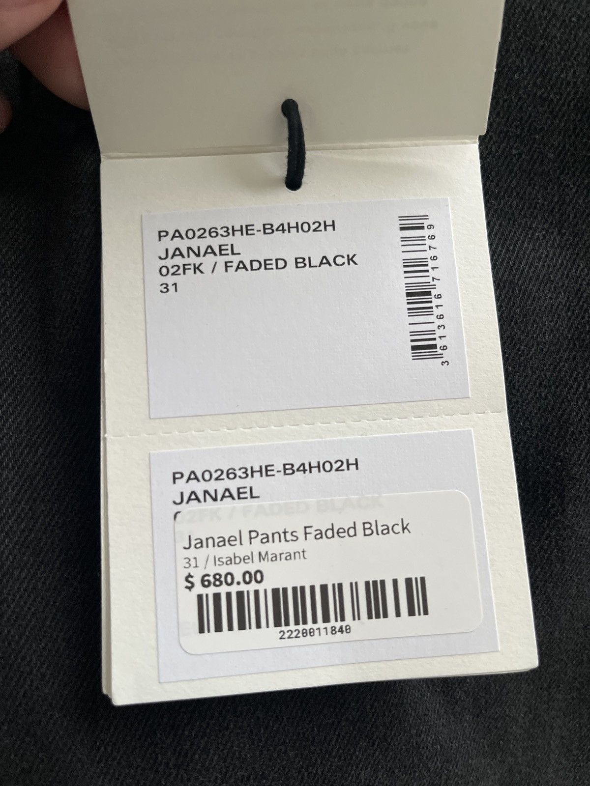 Isabel Marant Janael 02FK / Faded Black Size US 31 - 5 Thumbnail