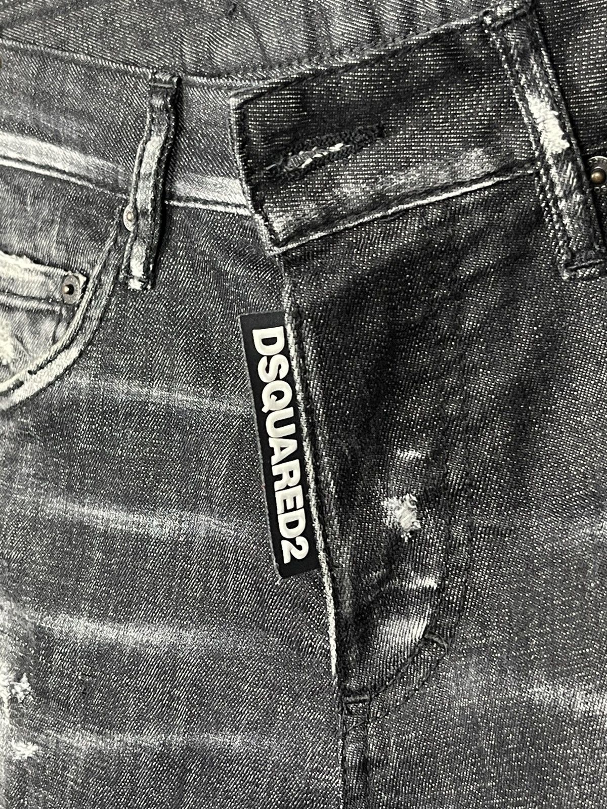 Dsquared2 Dsquared2 Distressed Black Denim Slim Jeans Women’s Size 36 Size 25" / US 0 / IT 36 - 13 Thumbnail