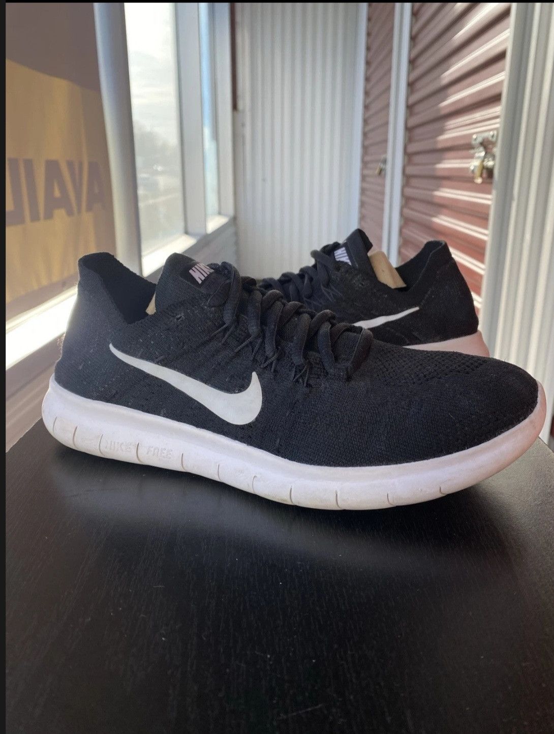 Nike Nike Wmns Free RN Flyknit 2017 Black 880844001 Size 8 This Size US 8 / IT 38 - 1 Thumbnail