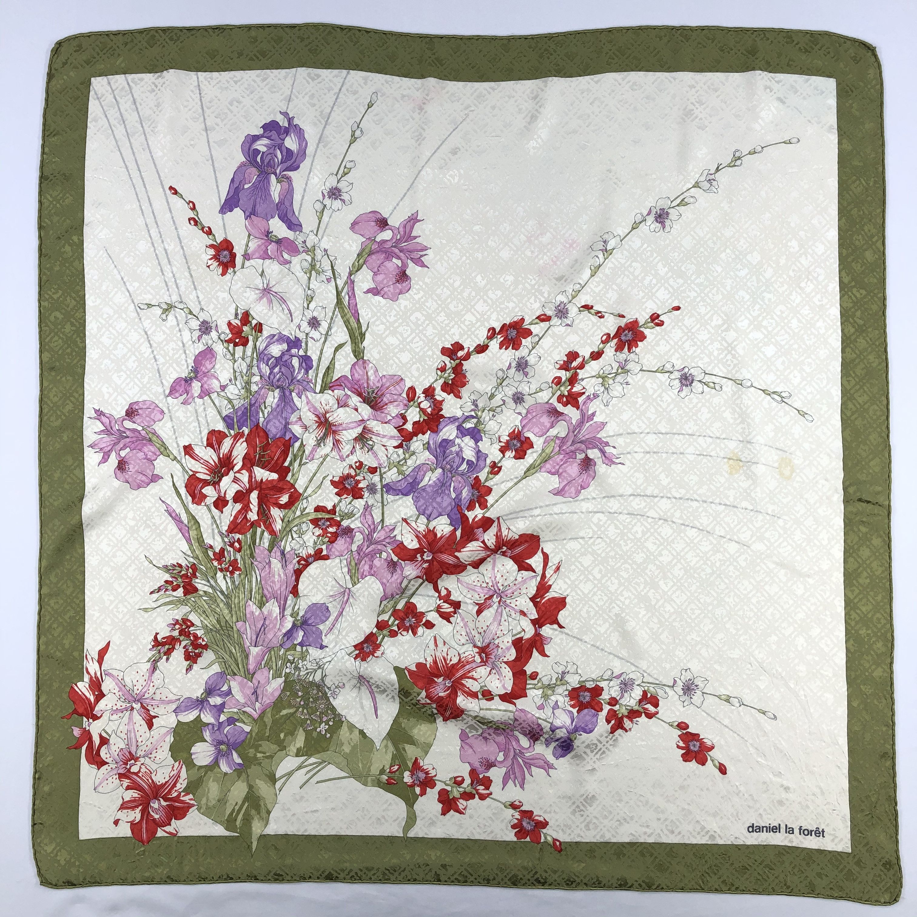Vintage Vintage Daniel La Foret Silk Scarf Size ONE SIZE - 2 Thumbnail