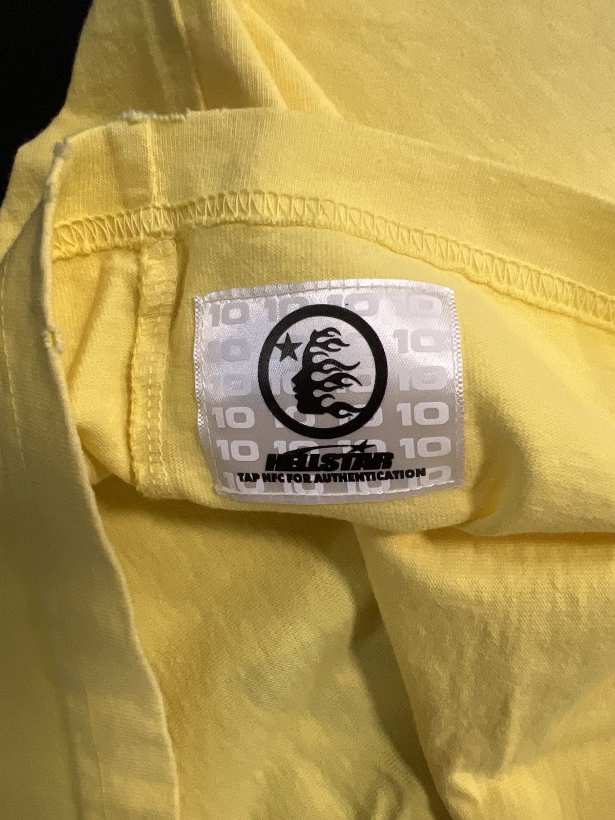 HELLSTAR Hellstar Crack Paint Yellow T-Shirt Size US S / EU 44-46 / 1 - 5 Thumbnail