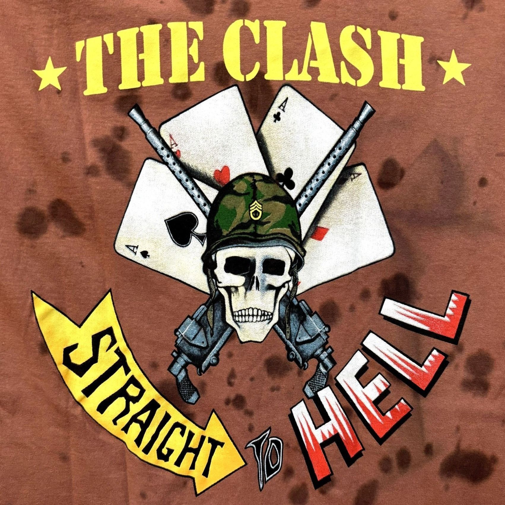 Band Tees The Clash Straight to Hell Combat Rock Punk Rock Tie Dye S Size US S / EU 44-46 / 1 - 2 Thumbnail