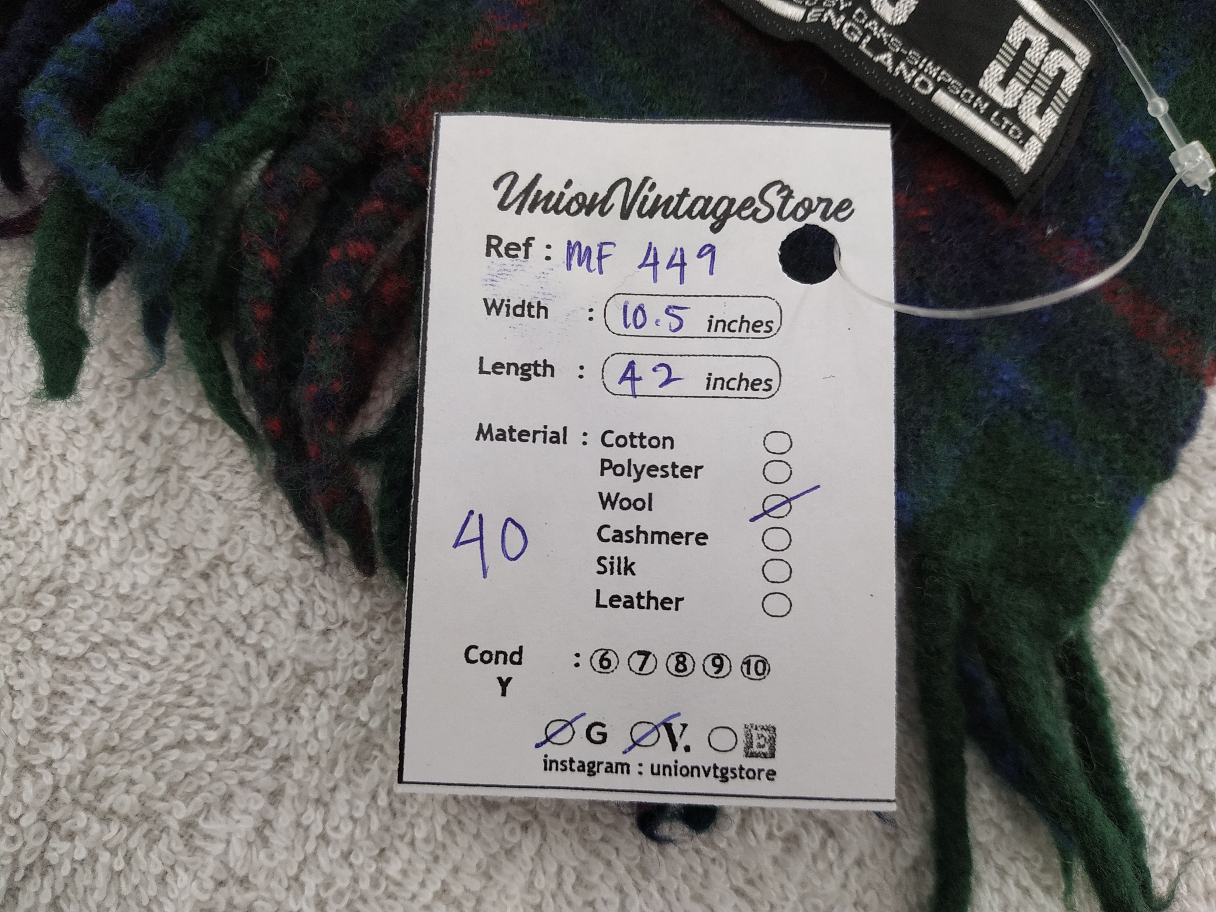 DAKS Vintage Daks Scarf/Muffler/Neckwear MF449 Size ONE SIZE - 6 Thumbnail