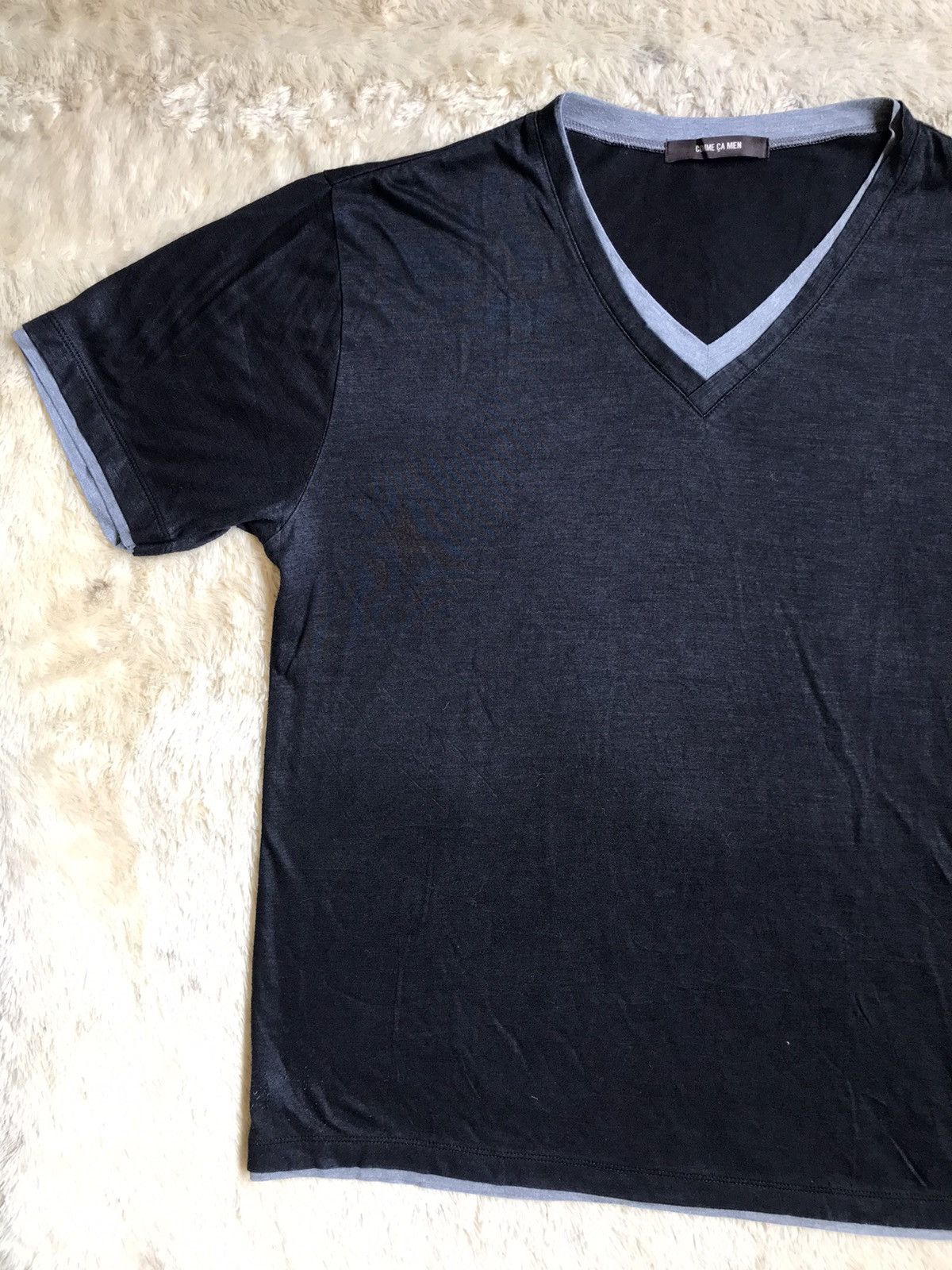 Comme Ca Men Double Layer Short Sleeve Japanese Style