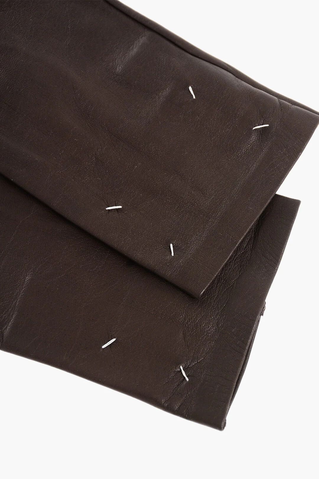Maison Margiela og1mm0326 Size: L / Soft Leather Gloves in Brown Size ONE SIZE - 2 Thumbnail