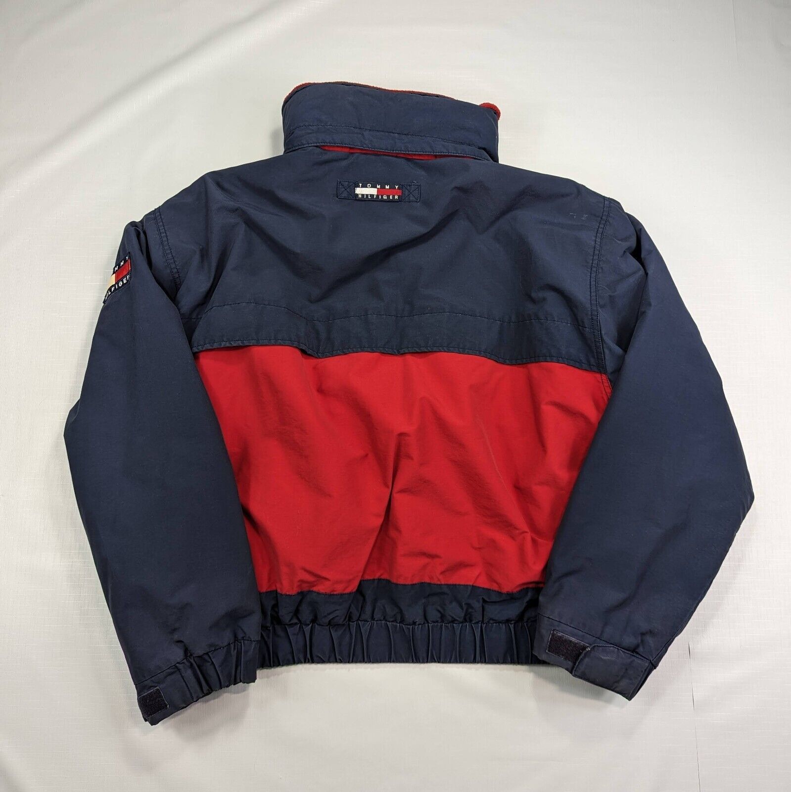 90s Tommy Hilfiger Jacket Big Flag Fleece Lined Jacket