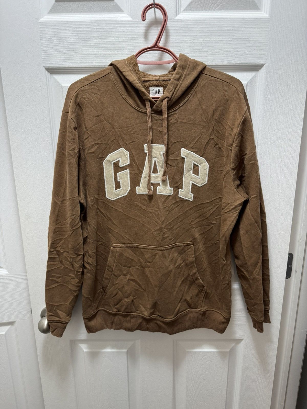 Gap GAP Brown Classic Logo Brown Beige Hoodie Size US M / EU 48-50 / 2 - 1 Thumbnail