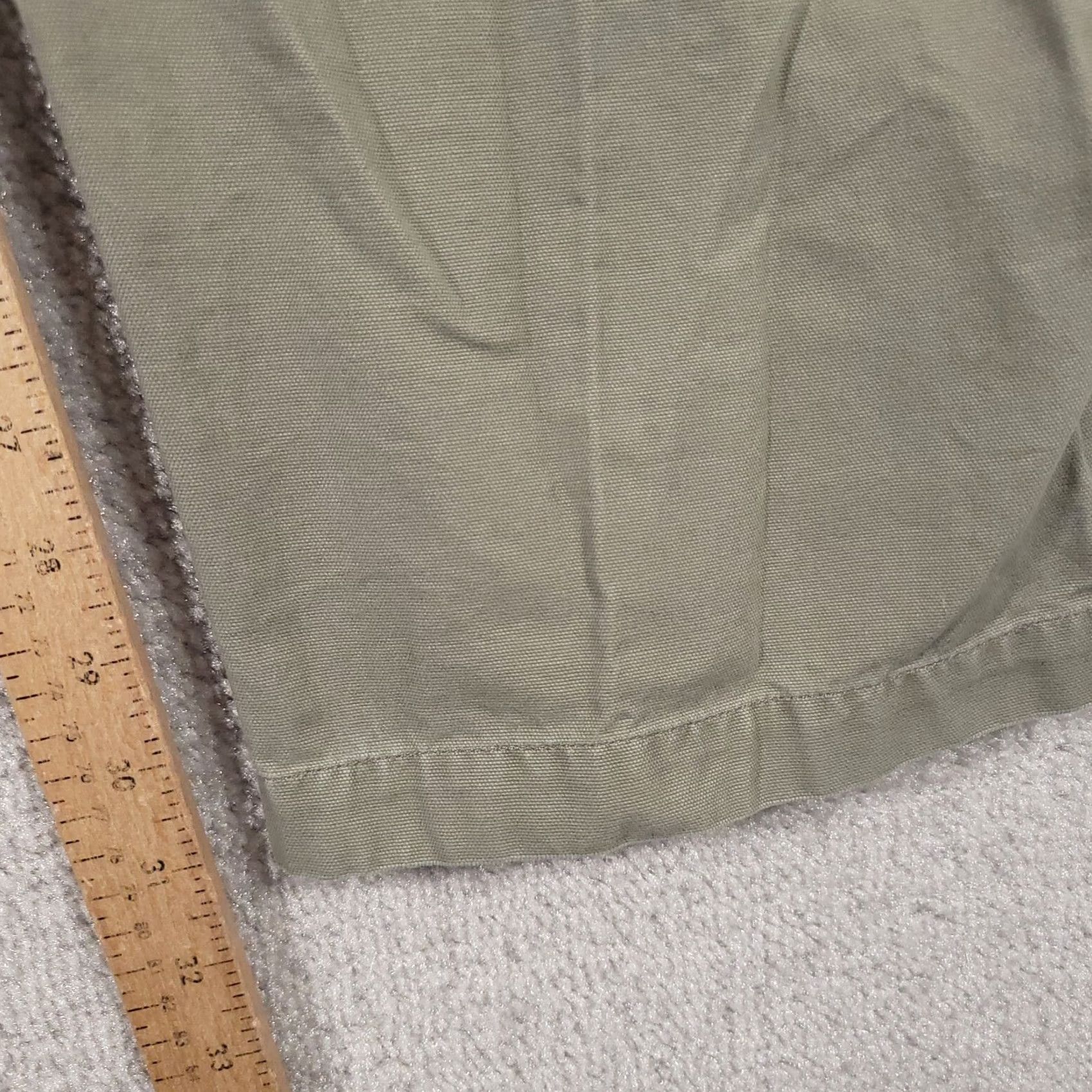 Vintage Columbia Pants Mens 34x32 Beige Canvas Hiking Cotton Zip Pockets 5 Pocket Cargo Regular Straight 5-Pocket Design Mens Size US 34 / EU 50 - 5 Thumbnail