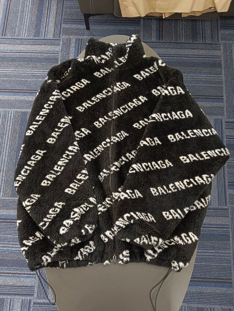 Balenciaga Balenciaga size 34 Polar fleece printed long sleeve zipper Size S / US 4 / IT 40 - 1 Thumbnail