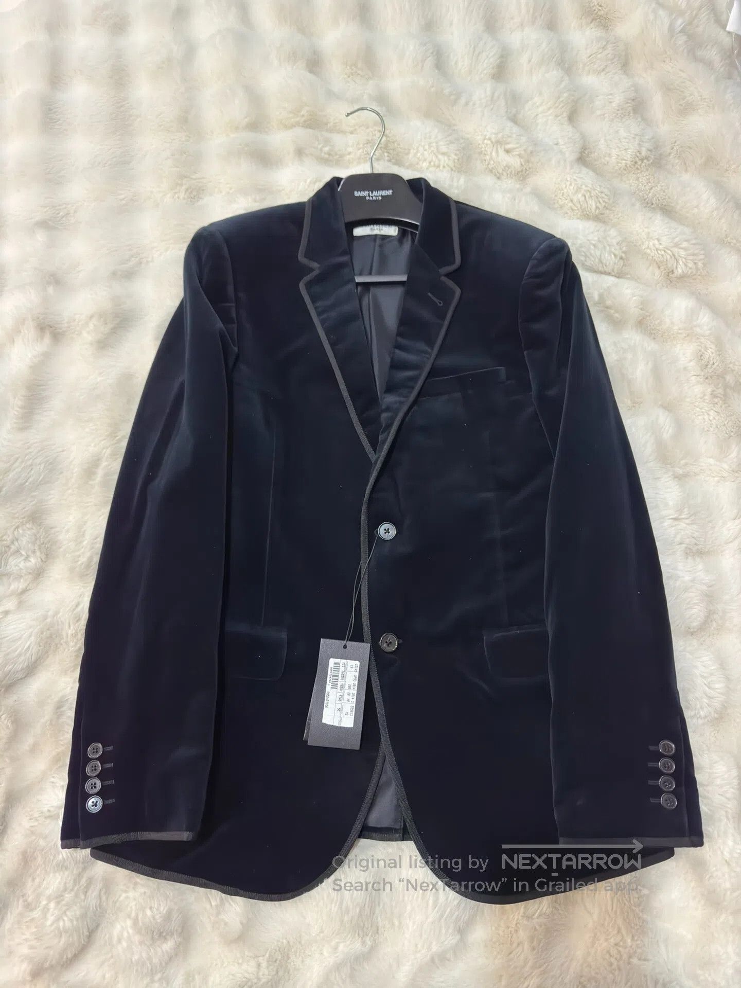 Saint Laurent Paris Saint Laurent Paris Original Year Navy Velvet Suit| Size US M / EU 48-50 / 2 - 1 Thumbnail