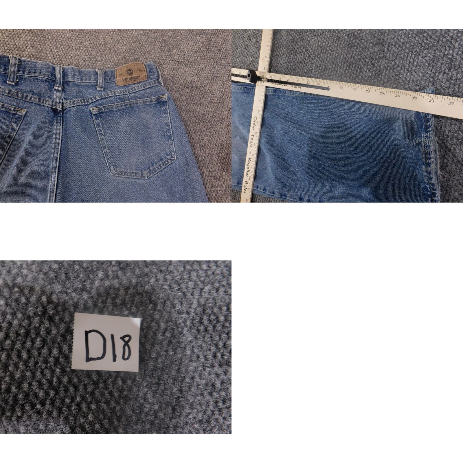 Wrangler Wrangler Jeans Mens 38x32 Relaxed Fit Light Blue Denim Workwear Straight Cowboy Pockets Zipper Regular Men Size US 38 / EU 54 - 8 Thumbnail