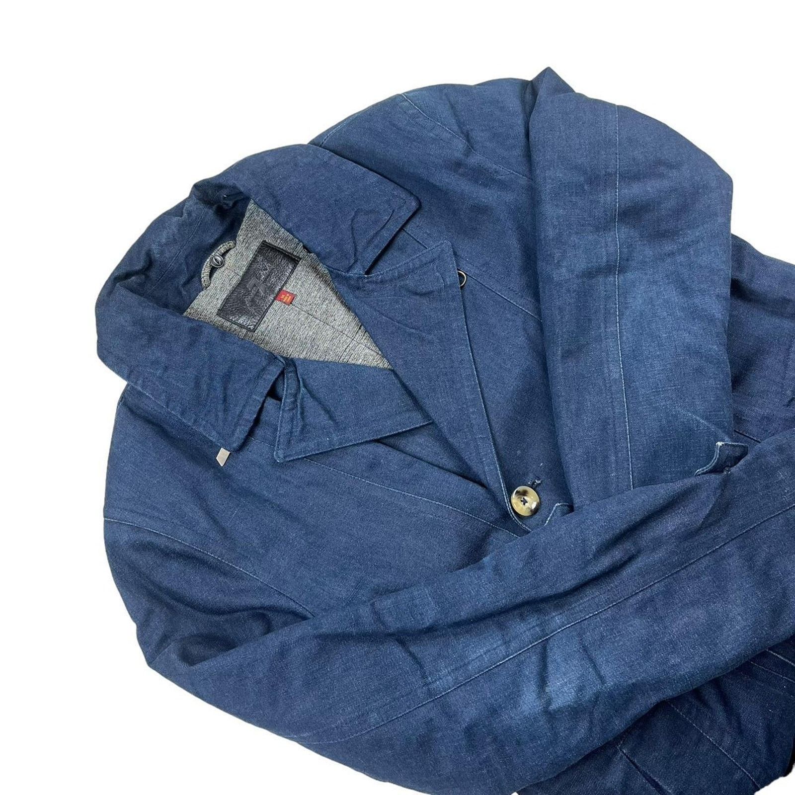 7 For All Mankind 7 For All Mankind Double Breasted Denim Jacket Size US M / EU 48-50 / 2 - 2 Thumbnail