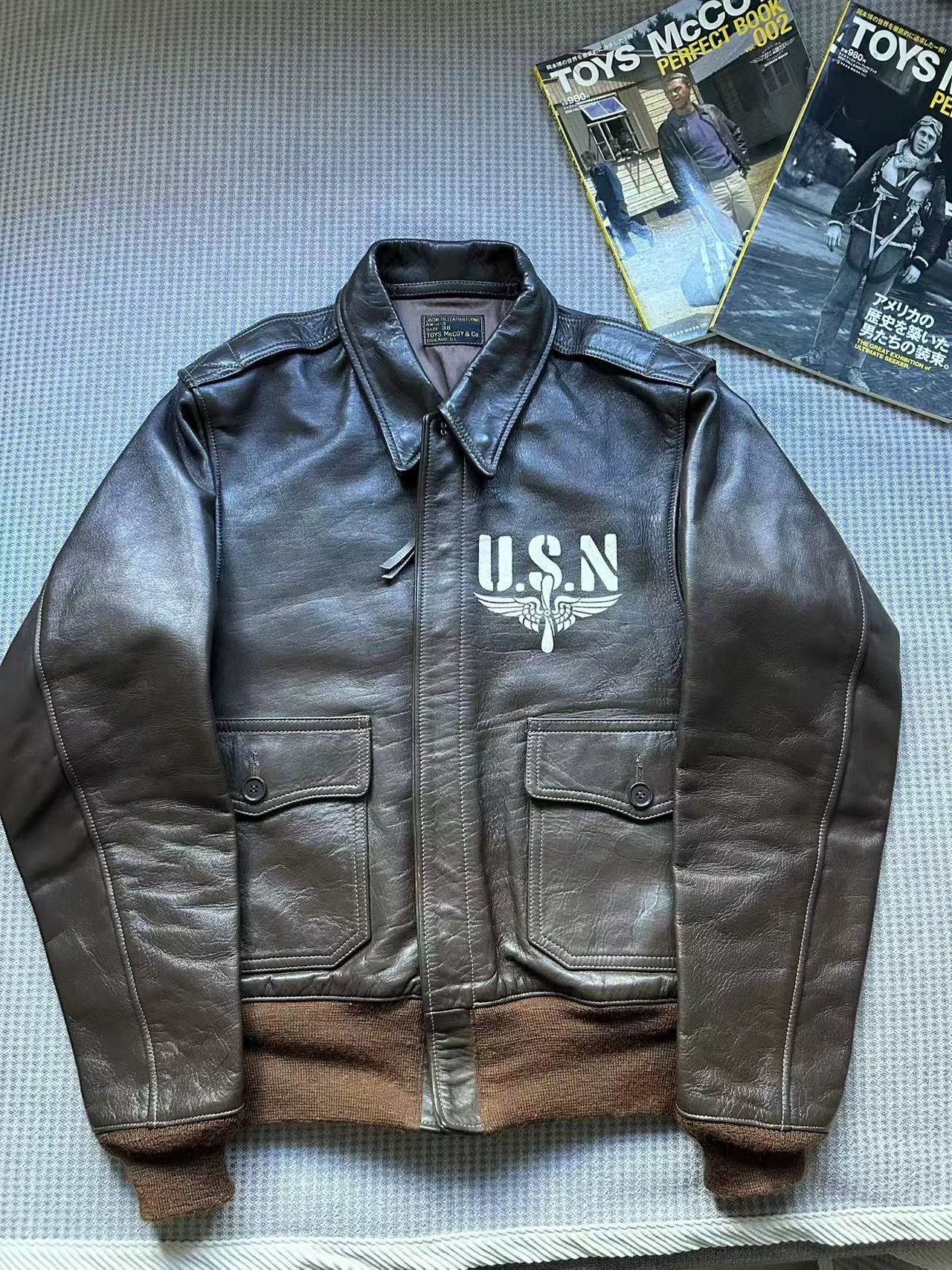 TOYS McCOY rare toys mccoy a2 g1 leather jacket Size US M / EU 48-50 / 2 - 1 Thumbnail