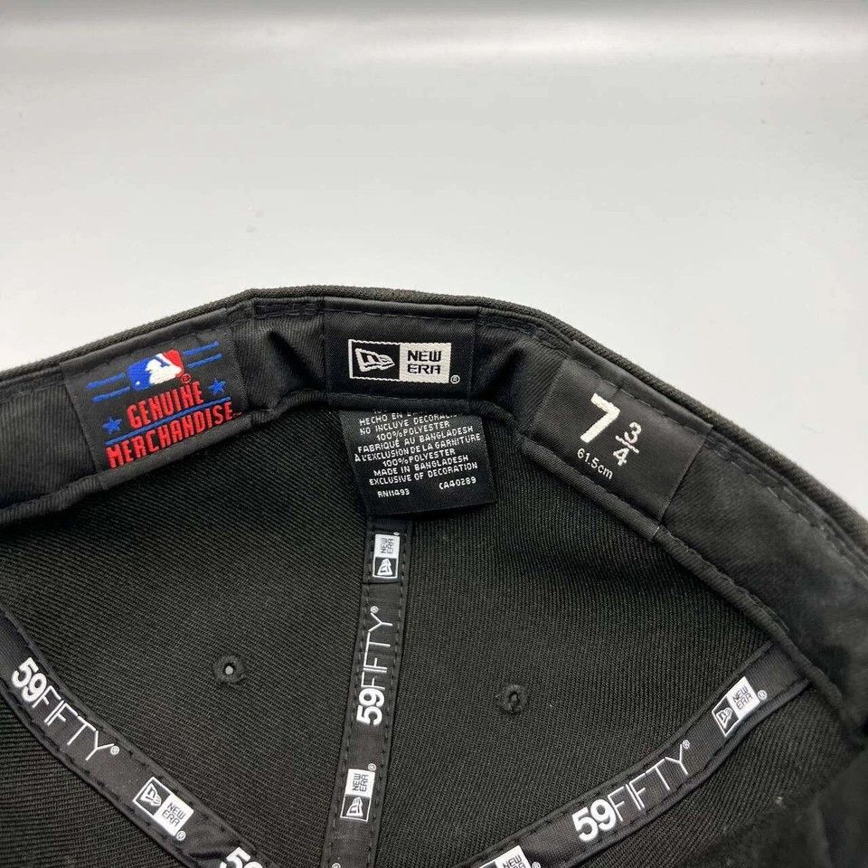 New Era Los Angeles LA Dodgers Hat Men 7 3/4 Black Camo MLB Fitted Size ONE SIZE - 6 Thumbnail