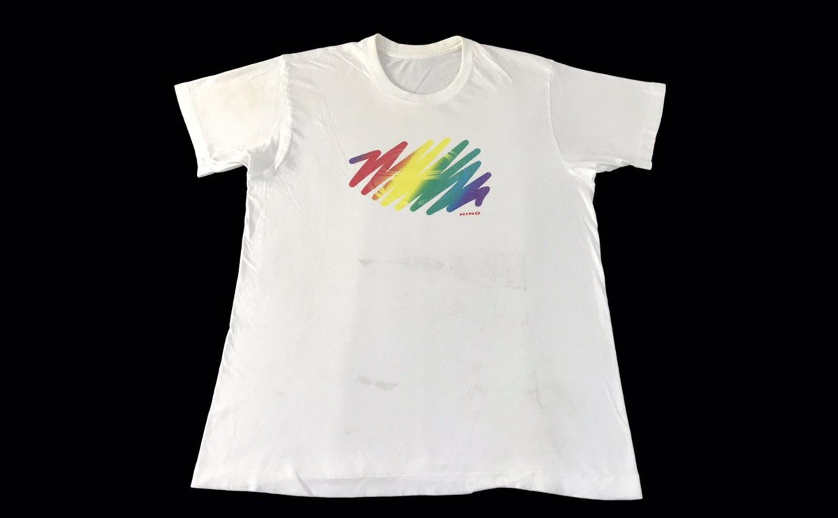 Japanese Brand 90s Japanese Truck Brand Hino Multicolour Logo Tee Size US M / EU 48-50 / 2 - 1 Thumbnail