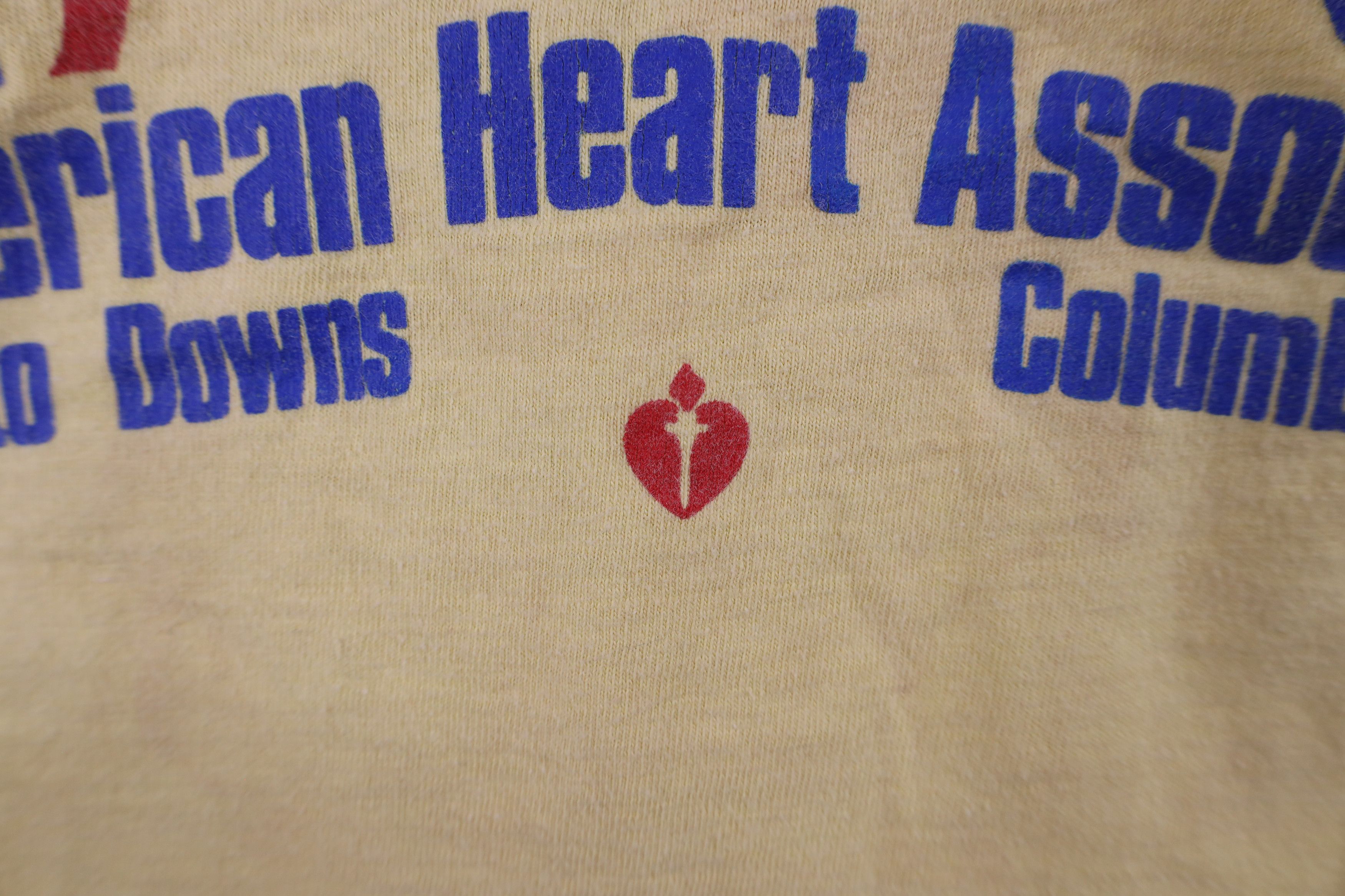 Vintage Vintage 80s American Heart Association Run For Life T-Shirt Size US L / EU 52-54 / 3 - 7 Thumbnail