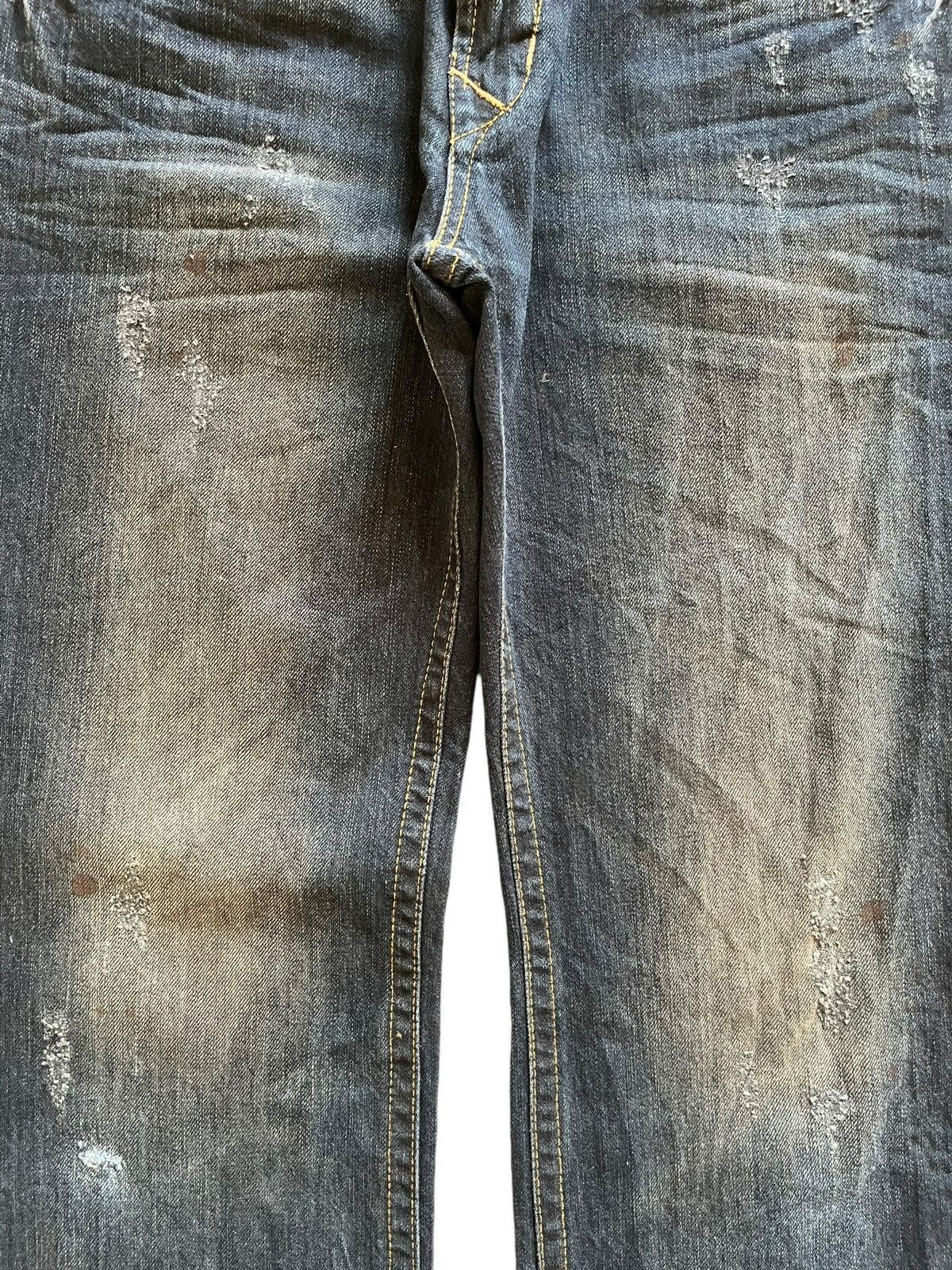 Japanese Brand Vintage Buckaroo Indigo Mud Wash Mudmax Loose Jeans Size US 32 / EU 48 - 5 Thumbnail