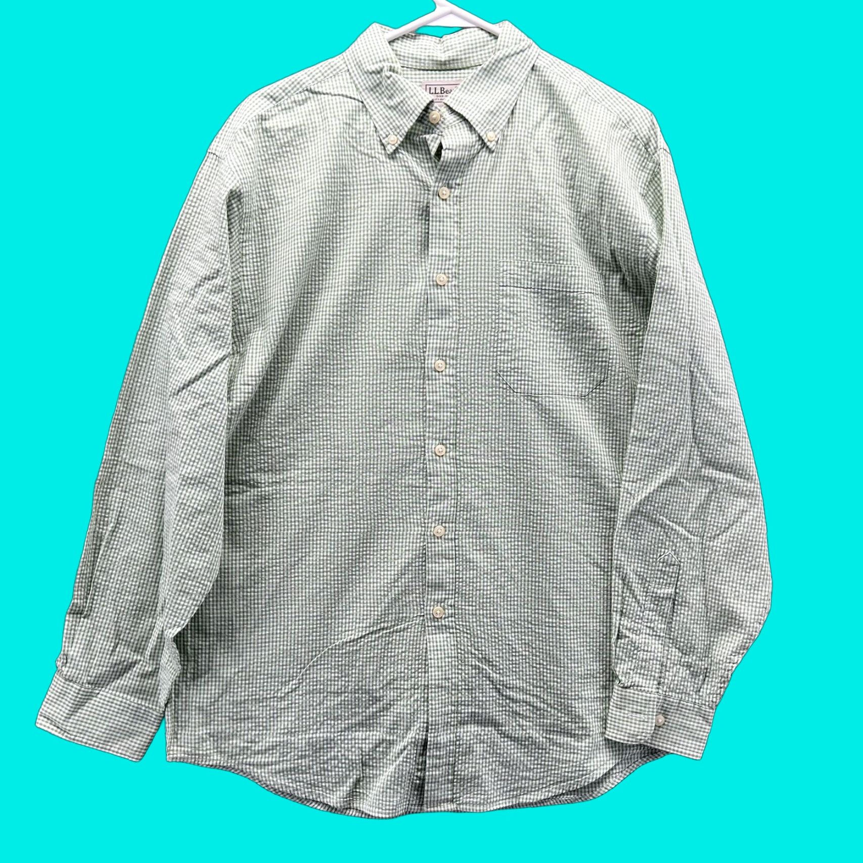 Vintage VINTAGE Shirt Mens Medium Green Check Long Sleeve Button Front Casual Woven Size US M / EU 48-50 / 2 - 1 Thumbnail