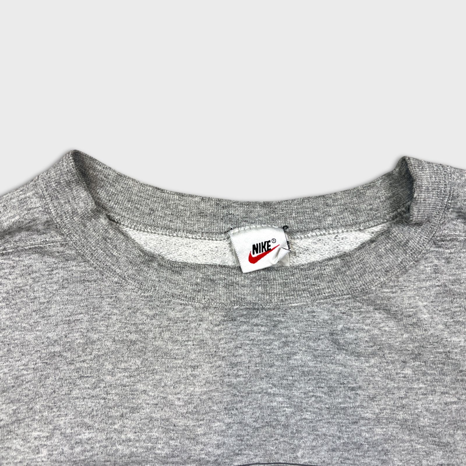 Nike × Vintage 90s Nike Sweatshirt XL USA Center Logo Short Sleeve Crewneck Size US XL / EU 56 / 4 - 2 Thumbnail