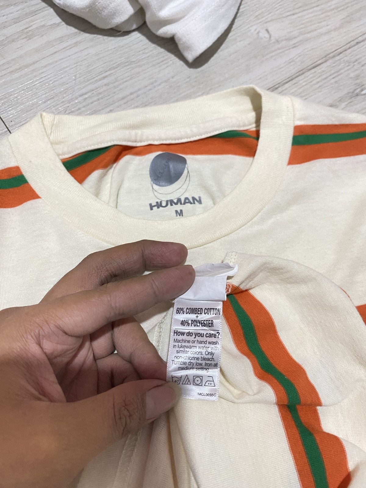 Japanese Brand human brand stripped multicolor tshirt Size US M / EU 48-50 / 2 - 5 Thumbnail