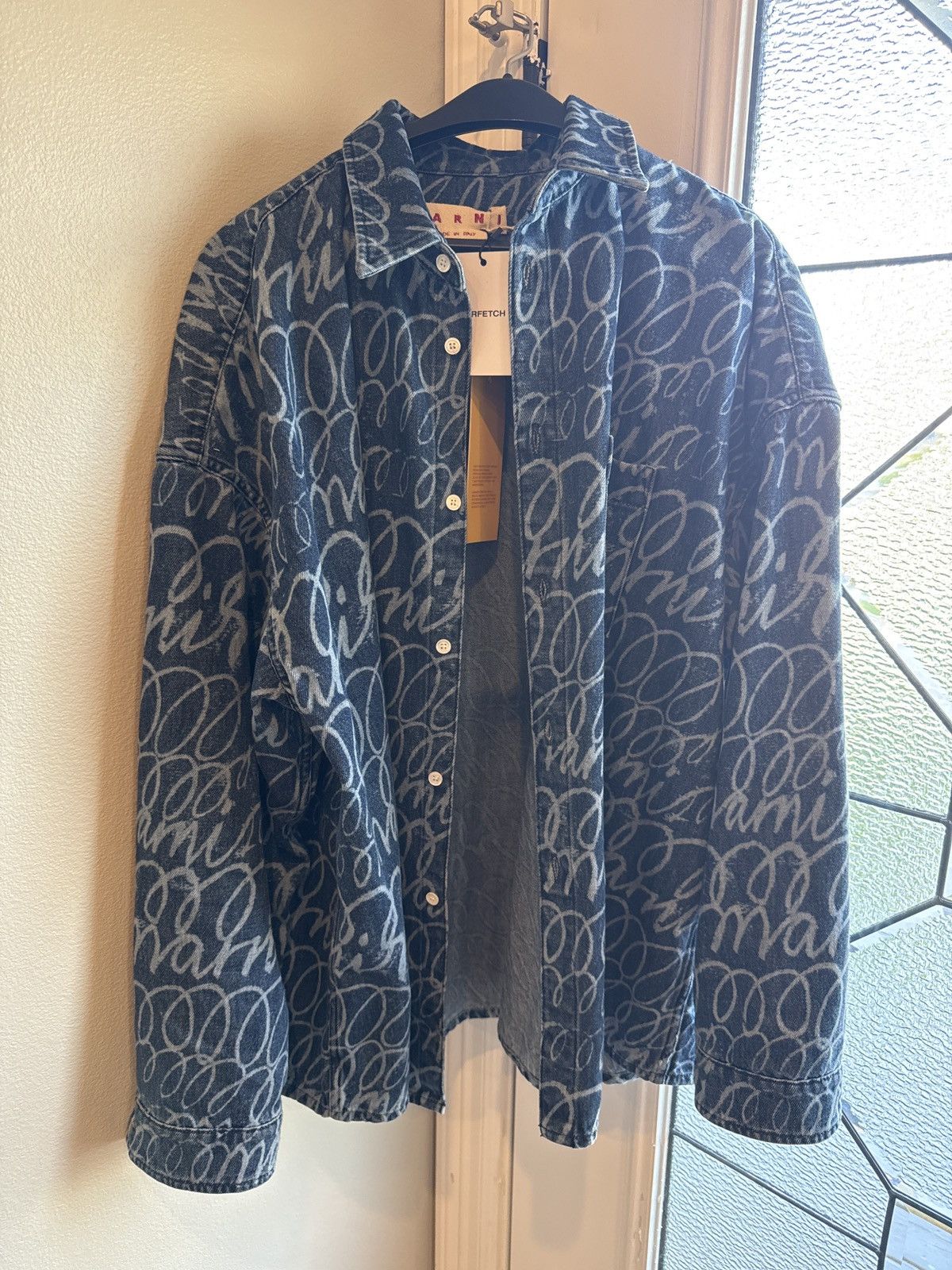 Marni Marni Bleached Echoed Lasered Light Denim Size Large Size US L / EU 52-54 / 3 - 1 Thumbnail