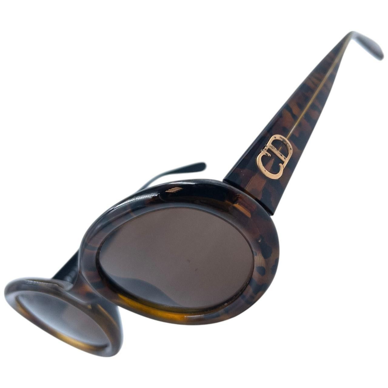 Dior Vintage Dior Tiger Stripe Sunglasses Size ONE SIZE - 3 Thumbnail
