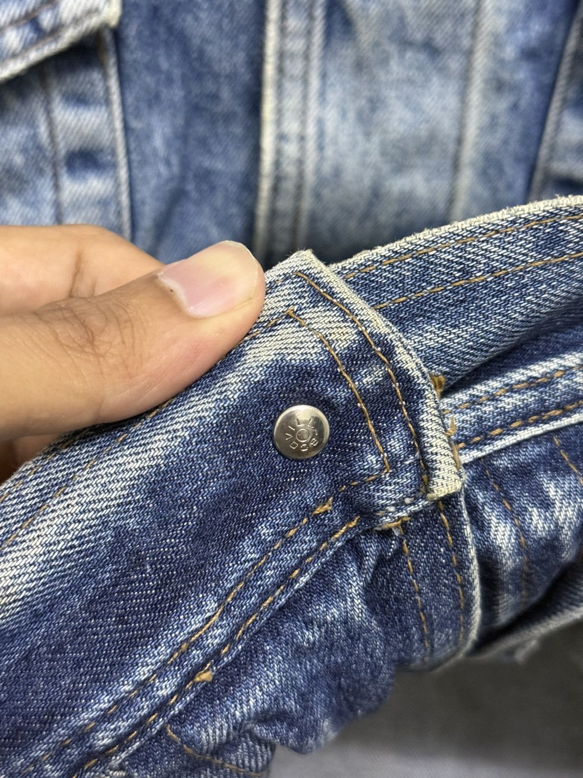 Vintage Vintage Fusele Jeans Blue Denim Jean Trucker Jacket Size US M / EU 48-50 / 2 - 7 Thumbnail