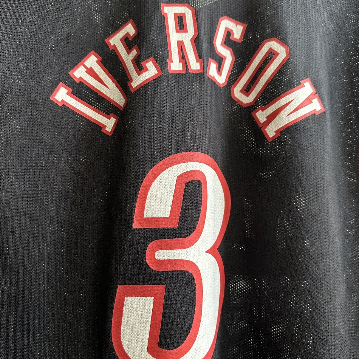 Champion × NBA × Vintage Vintage Champion Philadelphia Sixers Allen Iverson Jersey Size US XXL / EU 58 / 5 - 8 Thumbnail