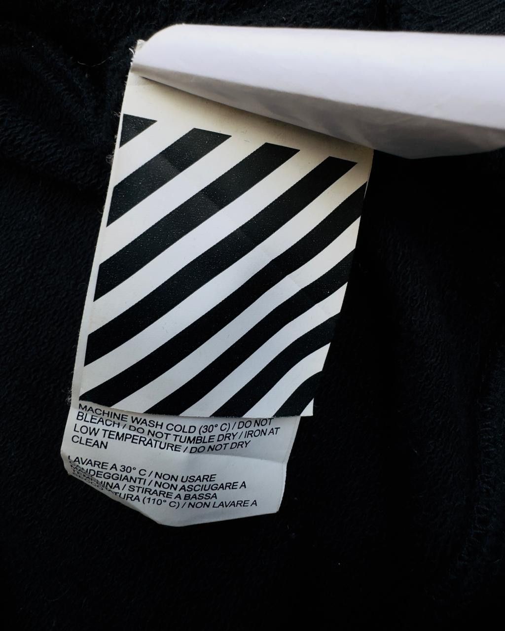 Off-White OFF-WHITE DIAG STENCIL HOODIE SS19 Size US L / EU 52-54 / 3 - 9 Thumbnail