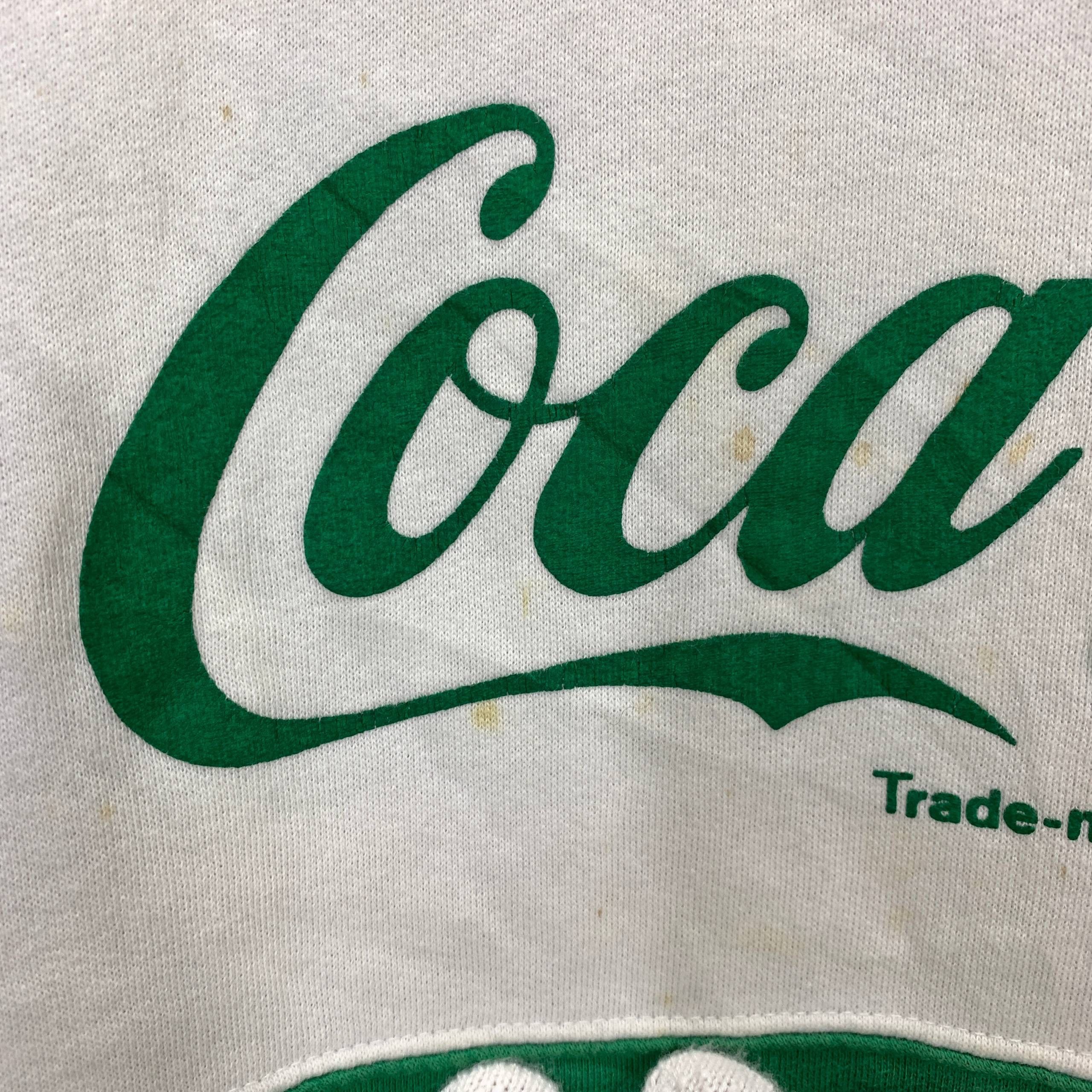 Coca Cola 90s Vintage COCA COLA Striped Sweatshirt #2607/Z Size US M / EU 48-50 / 2 - 4 Thumbnail