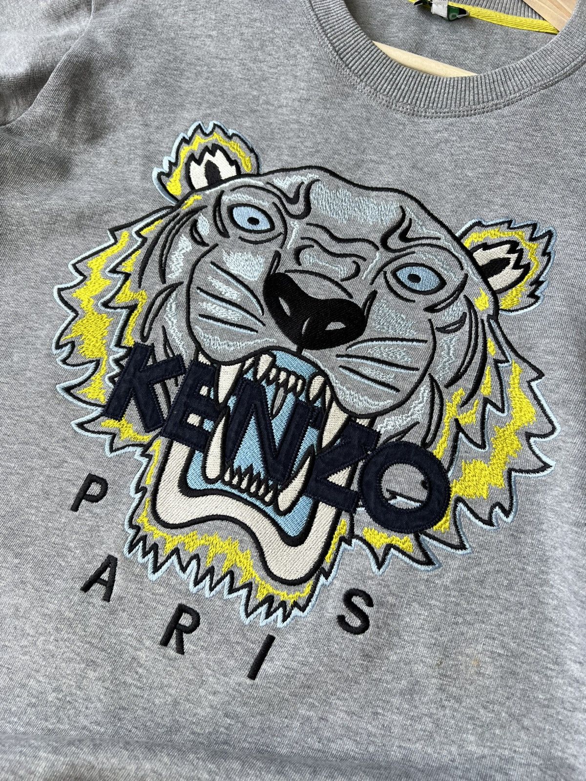Kenzo 🐅 Kenzo Grey Tiger Sweatshirt Size M Size US M / EU 48-50 / 2 - 9 Thumbnail