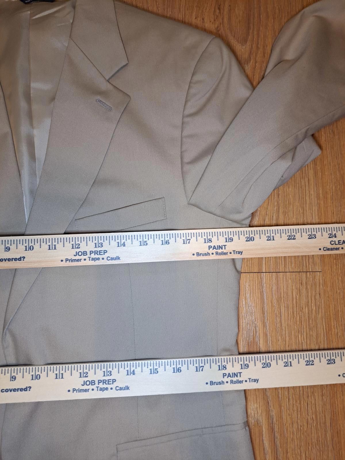Brooks Brothers VINTAGE Brooks Brothers Sport Coat Mens 41R Beige Cotton Size 42R - 12 Thumbnail
