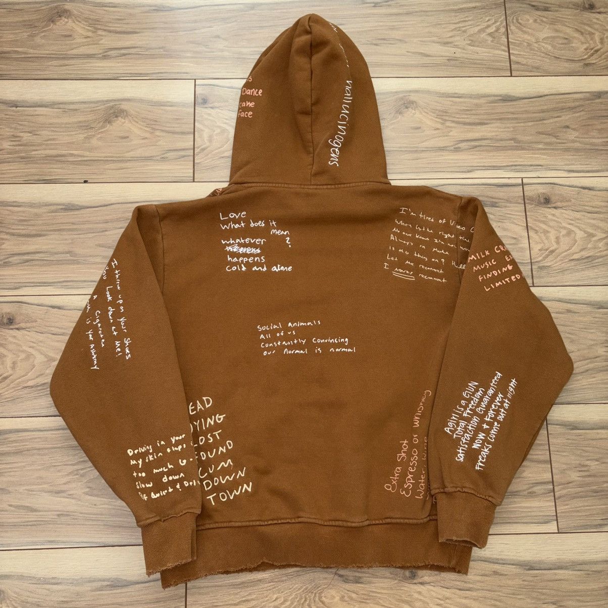 Pleasures Pleasures Now Remote Brown Hoodie Sweatshirt Size US L / EU 52-54 / 3 - 7 Thumbnail