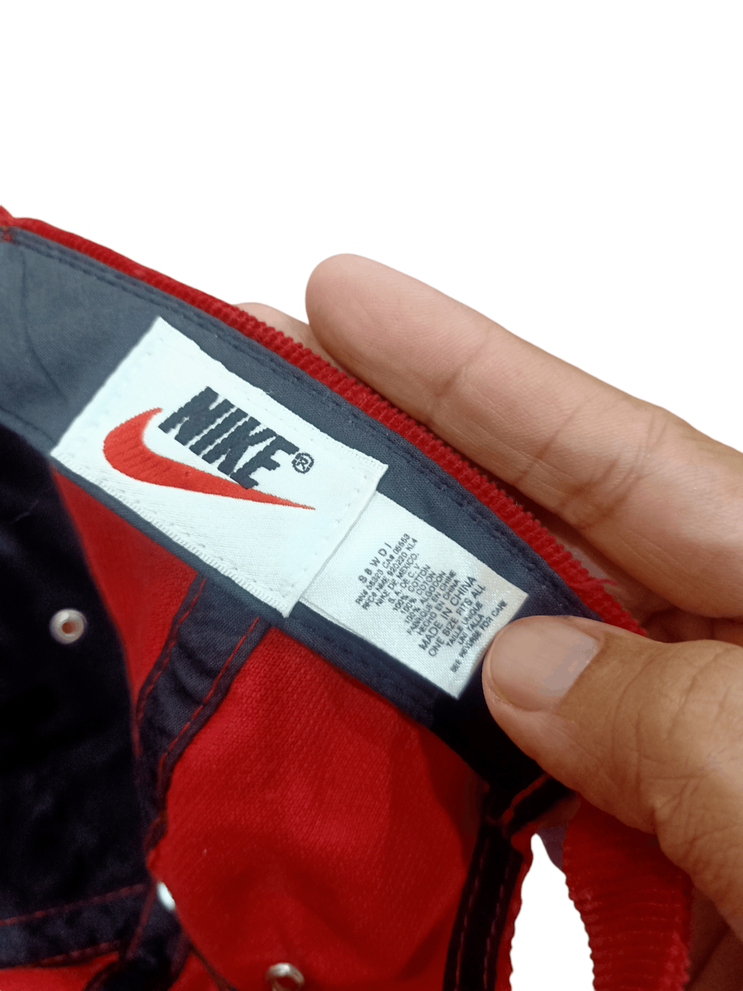 Nike × Vintage Vintage Nike Corduroy Metal Swoosh Cap Hat Size ONE SIZE - 8 Thumbnail