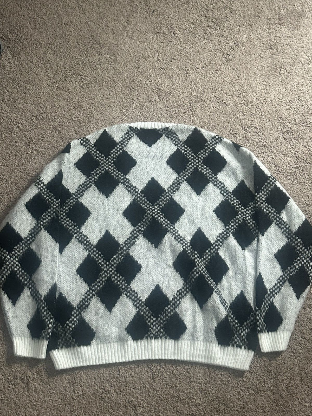 Asos Black and White Sweater Size US XL / EU 56 / 4 - 2 Thumbnail