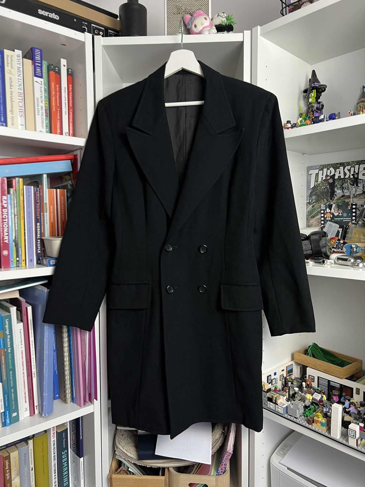 Japanese Brand × Y's × Yohji Yamamoto Vintage Y’s Yohji Yamamoto wool coat jacket S archive opium Size S / US 4 / IT 40 - 1 Thumbnail