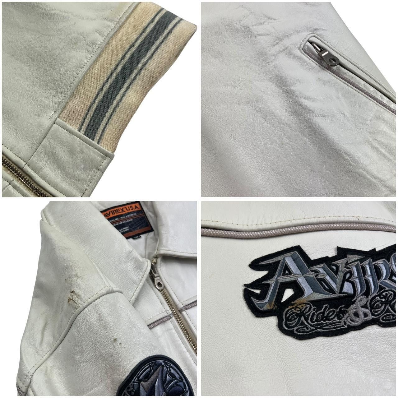 Avirex Vintage Avirex USA Rides & Rims Skull Leather Jacket - XXL Size US XXL / EU 58 / 5 - 7 Thumbnail