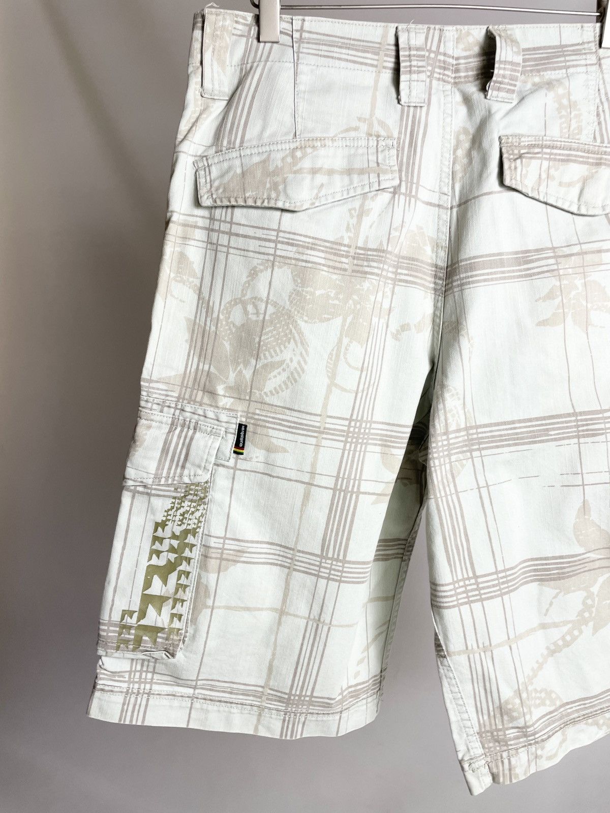 Other VINTAGE 👽 Quiksilver Flower Printed Cargo surfing Shorts Size US 30 / EU 46 - 11 Thumbnail
