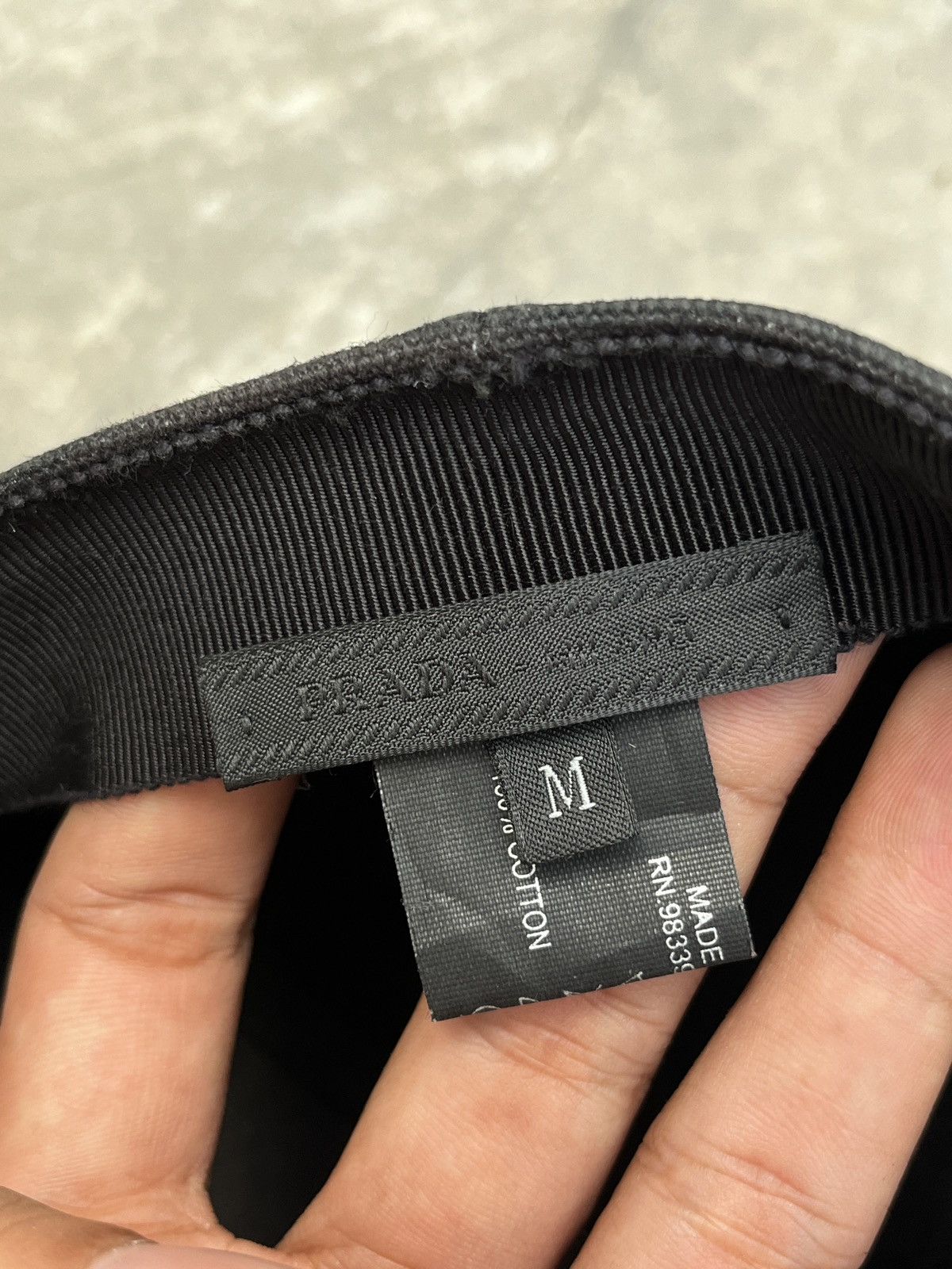 Prada 2018 Prada Monkey Waxed Baseball Cap Size ONE SIZE - 8 Thumbnail
