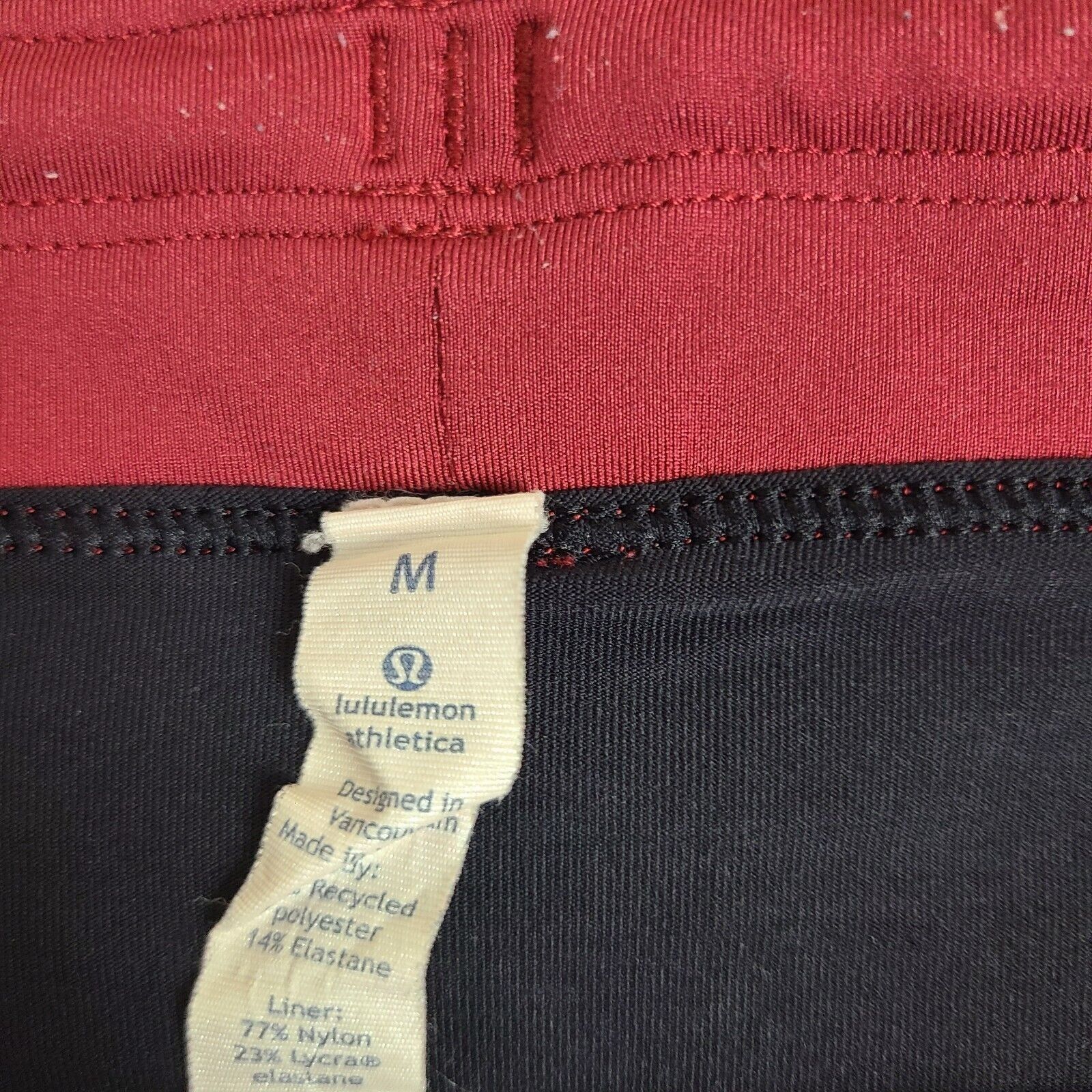 Lululemon Lululemon Men's Red T.H.E. ShortsLined Size Medium Dark Spor Size US 34 / EU 50 - 2 Thumbnail