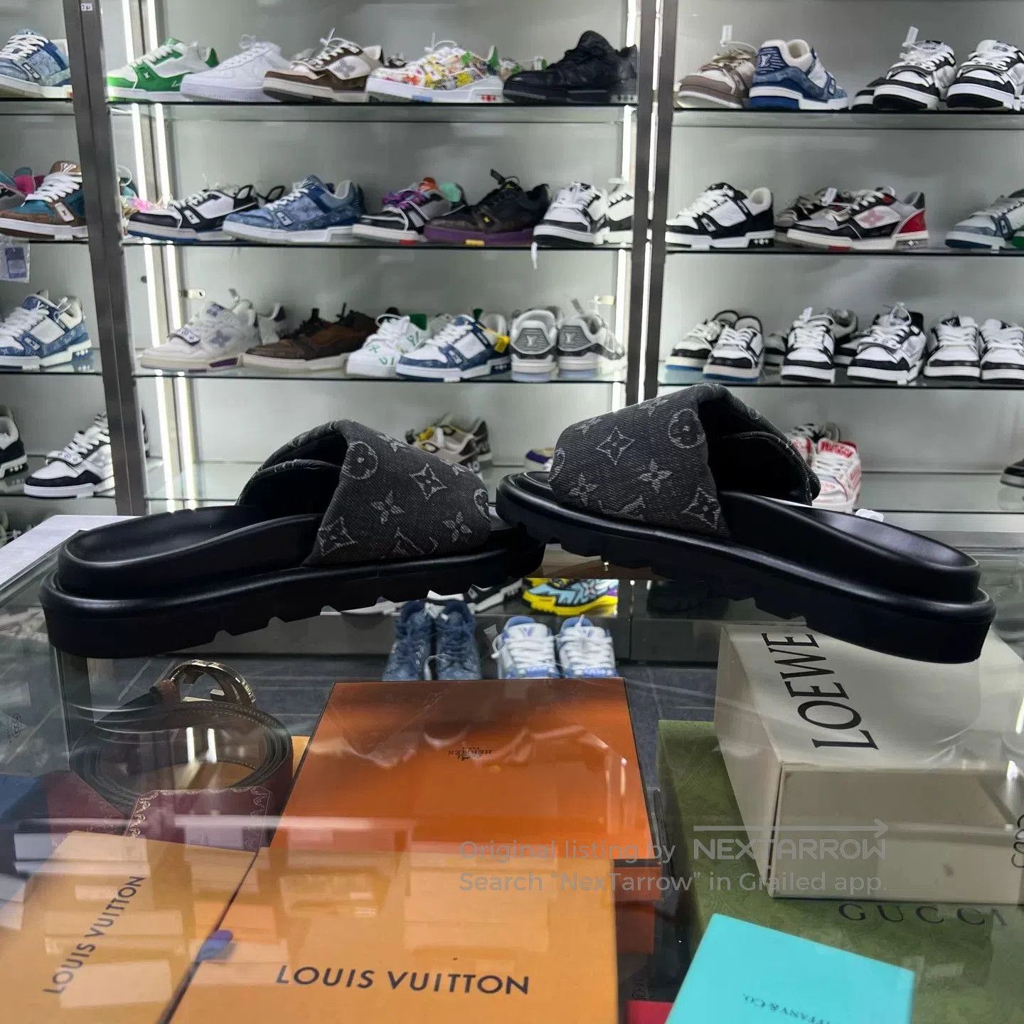 Louis Vuitton LV Comfort Vintage Monogram Slide Sandals. Size US 4 / IT 34 - 4 Thumbnail
