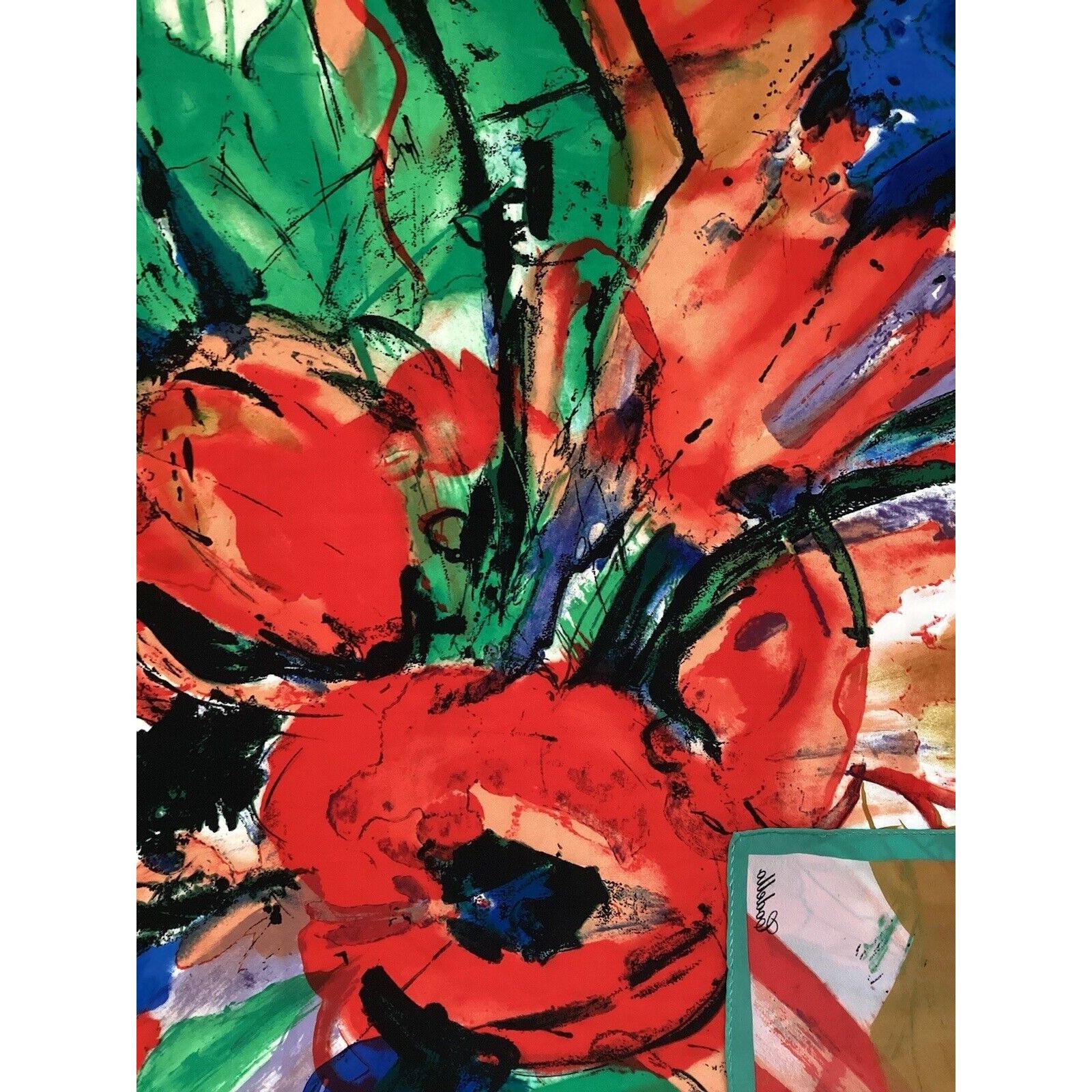 Other CODELLO Multicolor Art Print Silk Scarf 35.5" - 34.5´´ EX CO Size ONE SIZE - 6 Thumbnail