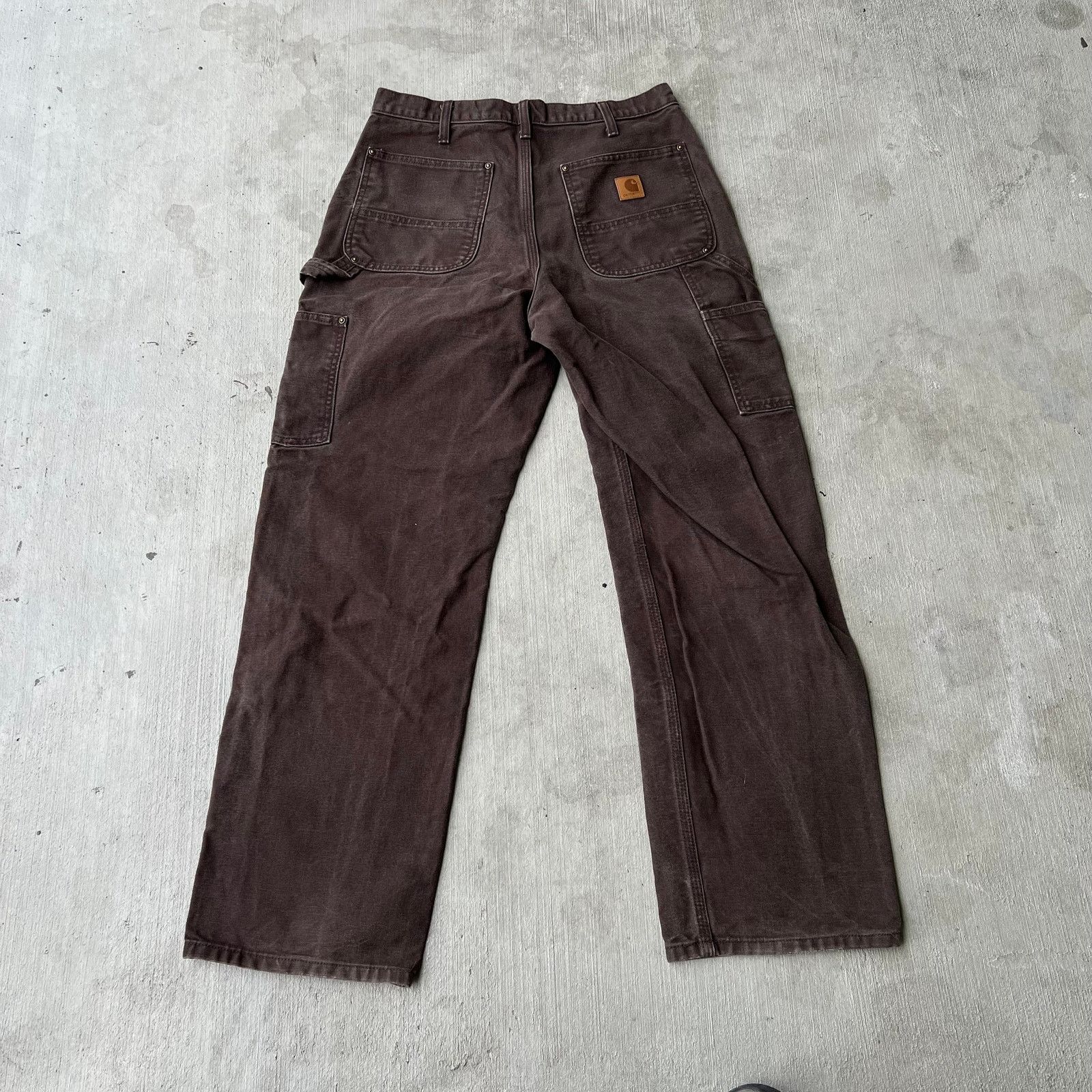Carhartt × Vintage Carhartt brown double knee work wear carpenter pants Size US 31 - 5 Thumbnail