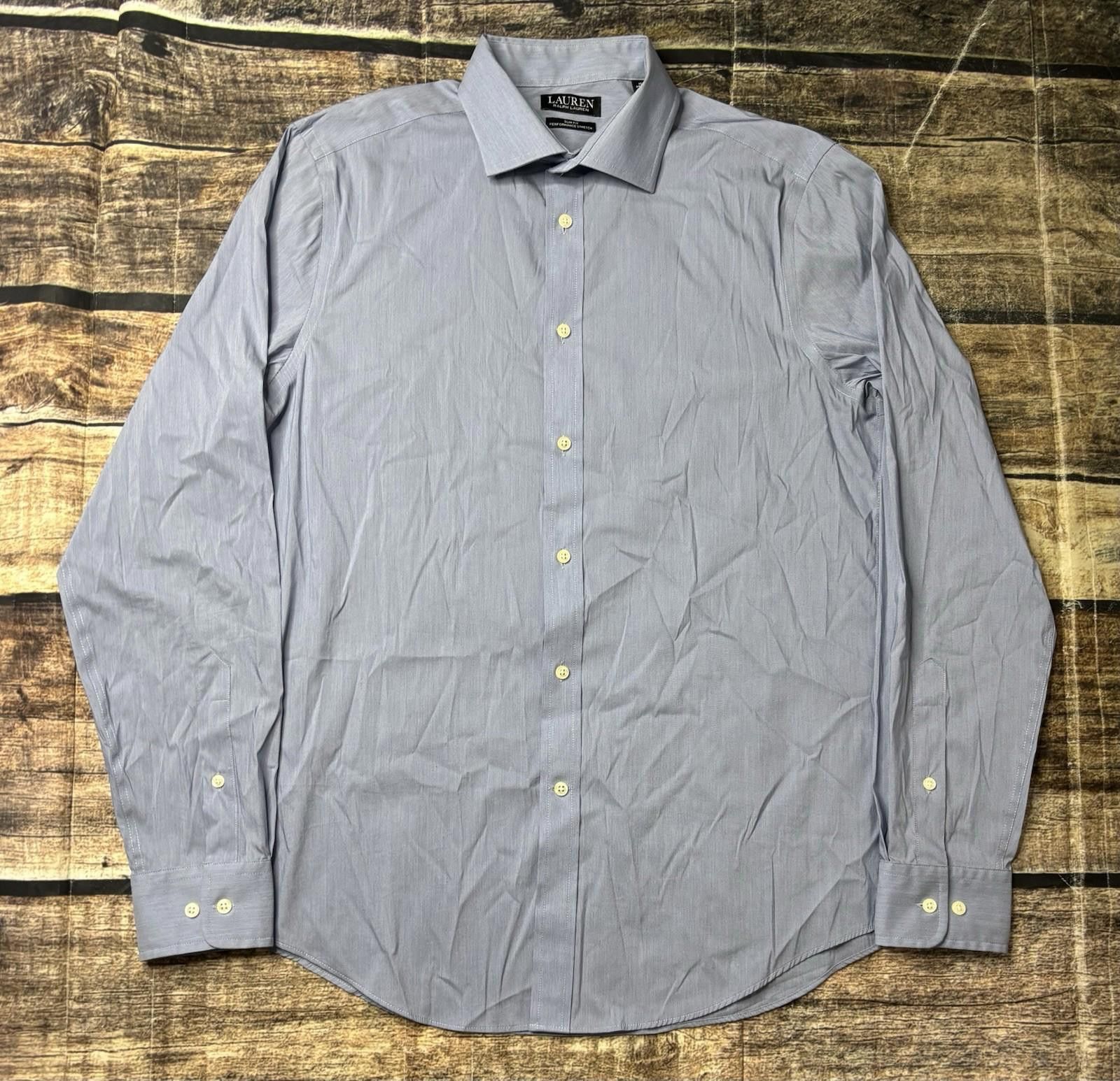 Lauren Ralph Lauren Lauren Ralph Lauren Dress Shirt Mens 16 34/35 L Black Label Size 42R - 1 Thumbnail
