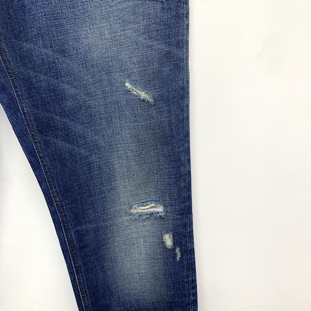 Dolce & Gabbana Dolce & Gabbana Blue Washed Distressed Denim Pants K26WX Size US 36 / EU 52 - 4 Thumbnail