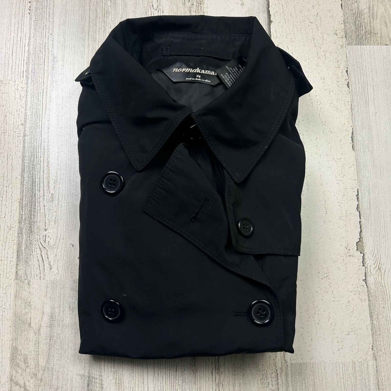 Norma Kamali Norma Kamali Black Long Trench Coat Size L / US 10 / IT 46 - 12 Thumbnail
