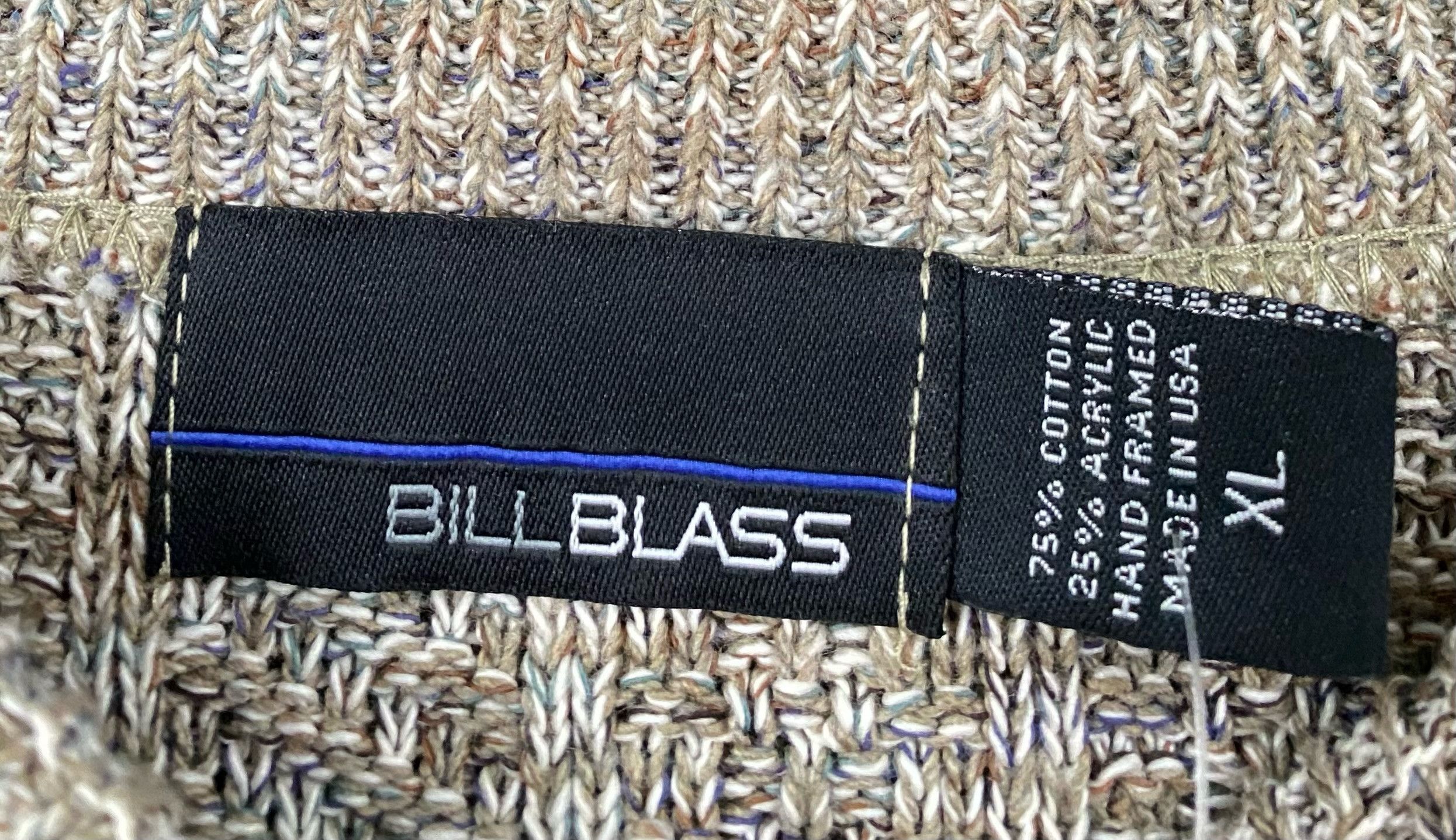 Bill Blass New Vintage Bill Blass Textured Oatmeal Patterned Sweater XL Size US XL / EU 56 / 4 - 4 Thumbnail