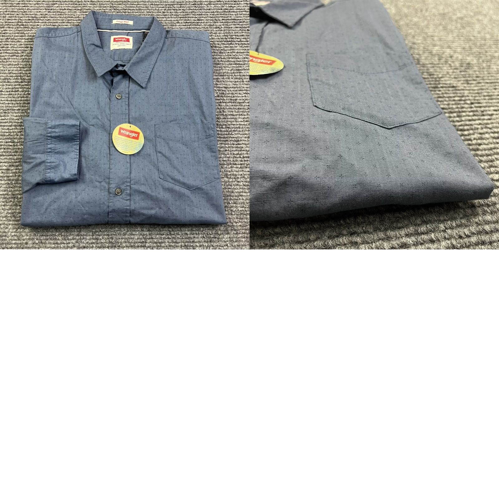 Wrangler VINTAGE Wrangler Blue Button-Up Shirt Mens 2XL Long Sleeve Casual Western Shirt Size US XXL / EU 58 / 5 - 8 Thumbnail