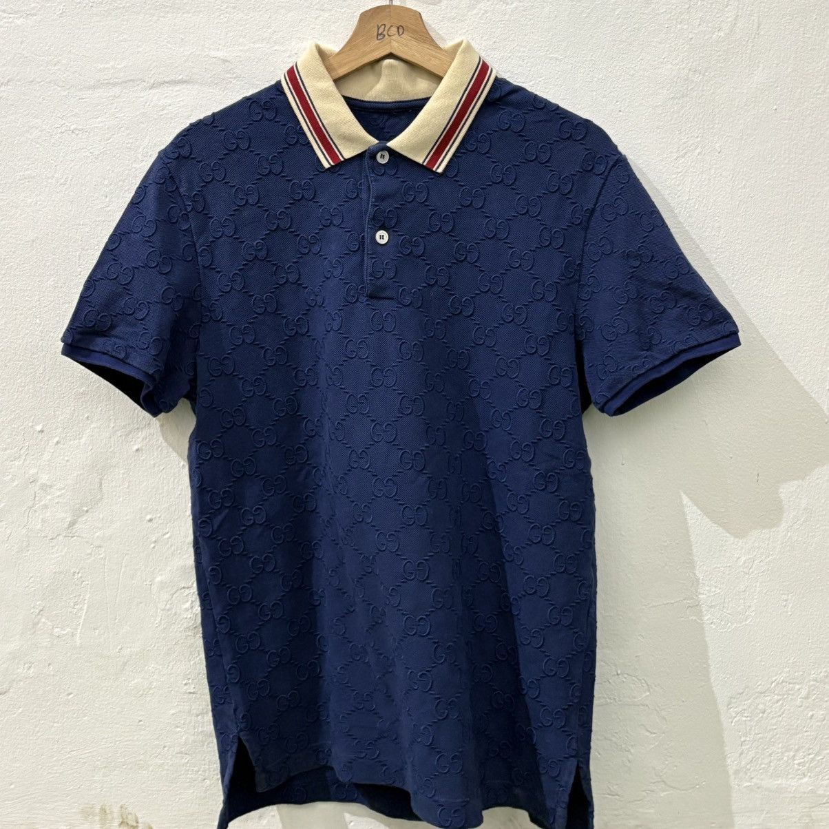 Gucci Gucci GG Stretch Cotton Polo Shirt Size L Size US L / EU 52-54 / 3 - 1 Thumbnail